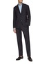 Figure View - Click To Enlarge - LARDINI - Easy Wear Striped Single Breasted Suit