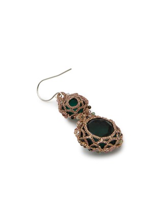 Detail View - Click To Enlarge - LORINA BALTEANU - Odetta Chrome Diopside Earrings