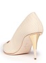 Detail View - Click To Enlarge - 73426 - Faux snakeskin pumps