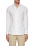 Main View - Click To Enlarge - MAGNUS & NOVUS - Spread Collar Cashmere Cotton Shirt