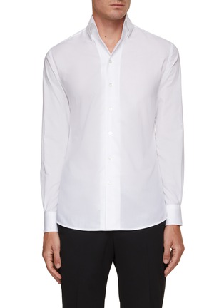 Main View - Click To Enlarge - MAGNUS & NOVUS - Spread Collar Cotton Shirt