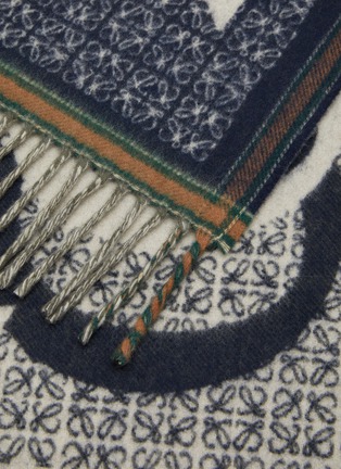 Detail View - Click To Enlarge - LOEWE - Love Wool Cashmere Scarf