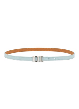 Main View - Click To Enlarge - LOEWE - Graphic Logo Buckle Calf Leather Belt
