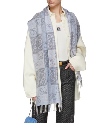 Figure View - Click To Enlarge - LOEWE - Anagram Wool Cashmere Scarf
