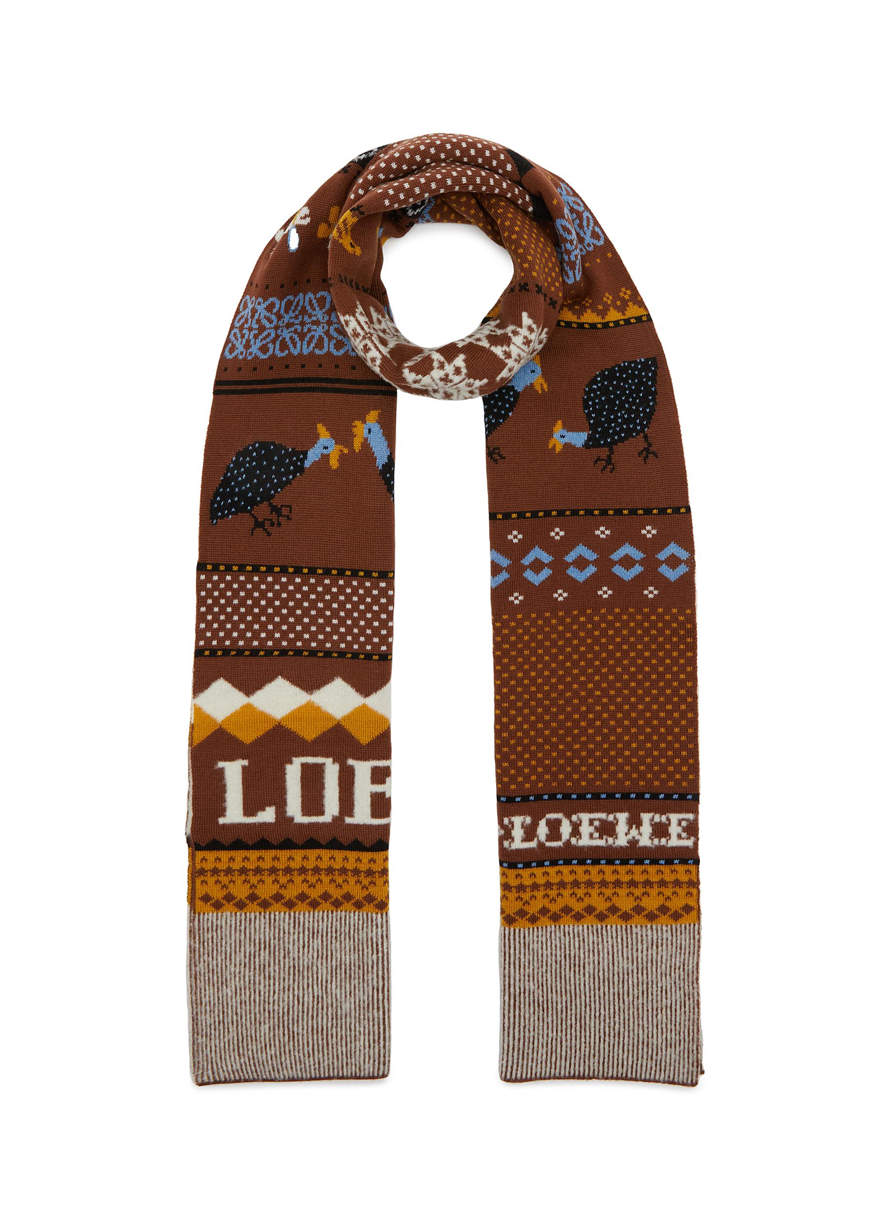 【関税&送料込】Loewe Scarf Loewe x Suna Fujita Scarf With Mandrake Embroidery