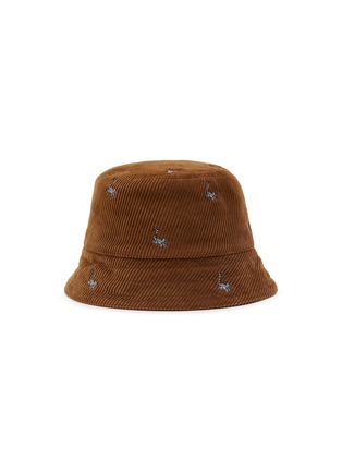 LOEWE | x Suna Fujita Lemur Embroidered Corduroy Bucket Hat
