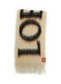 Detail View - Click To Enlarge - LOEWE - Logo Intarsia Mohair Wool Blend Scarf