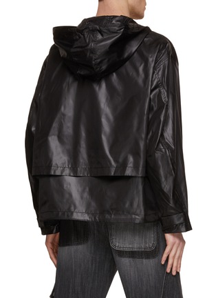 Back View - Click To Enlarge - JIYONGKIM - Hooded Windbreaker With Detachable Hood And Sleeves