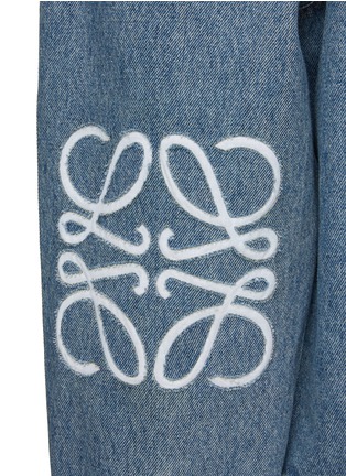  - LOEWE - Embroidered Anagram Sleeves Denim Jacket