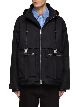 Main View - Click To Enlarge - LOEWE - Hooded Detachable Padded Parka