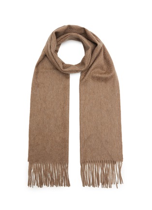 Main View - Click To Enlarge - JOVENS - Cashmere Fringed Waterweave Scarf