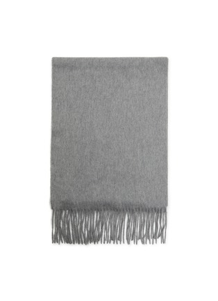 Detail View - Click To Enlarge - JOVENS - Cashmere Fringed Waterweave Scarf