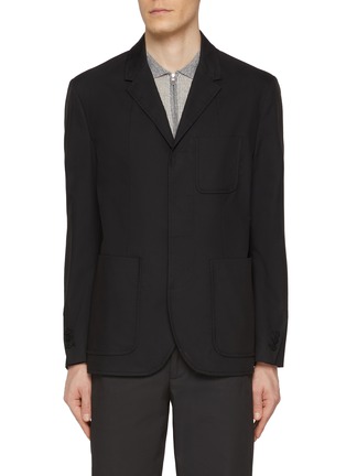 Main View - Click To Enlarge - NEIL BARRETT - Single Breasted Panelled Blazer
