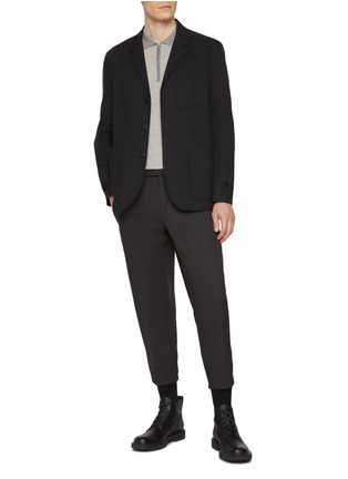 Figure View - Click To Enlarge - NEIL BARRETT - Single Breasted Panelled Blazer