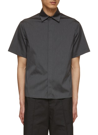 Main View - Click To Enlarge - NEIL BARRETT - Concealed Placket Loose Fit Shirt