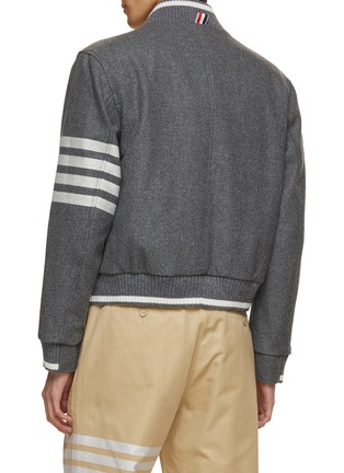 Back View - Click To Enlarge - THOM BROWNE  - 4-Bar Wool Cashmere Jacket