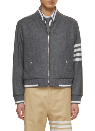Main View - Click To Enlarge - THOM BROWNE  - 4-Bar Wool Cashmere Jacket