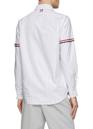 Back View - Click To Enlarge - THOM BROWNE  - Striped Armband Oxford Shirt