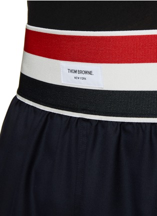  - THOM BROWNE  - Elastic Waistband Rugby Shorts