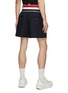 Back View - Click To Enlarge - THOM BROWNE  - Elastic Waistband Rugby Shorts