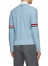 Back View - Click To Enlarge - THOM BROWNE  - Striped Arm Band Ribbed Knit Cardigan