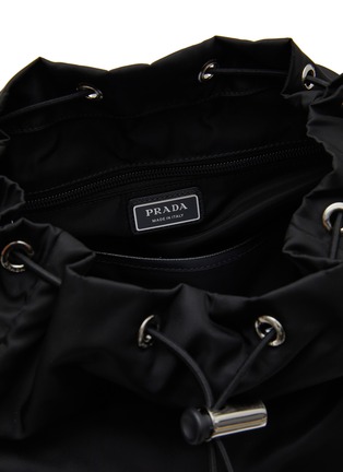Detail View - Click To Enlarge - PRADA - Logo Plaque Buckle Backpack