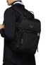 Figure View - Click To Enlarge - PRADA - Logo Plaque Buckle Backpack