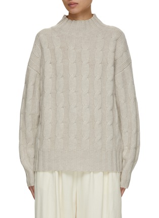 Main View - Click To Enlarge - LE KASHA - Cotton Cable Knit Sweater