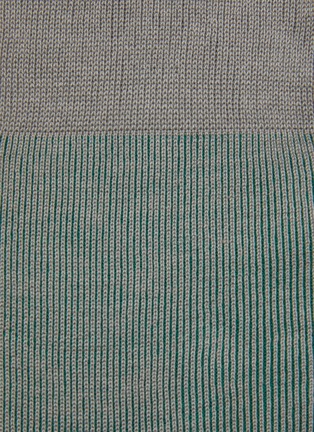 Detail View - Click To Enlarge - FALKE - Fine Shadow Stripe Cotton Blend Short Socks