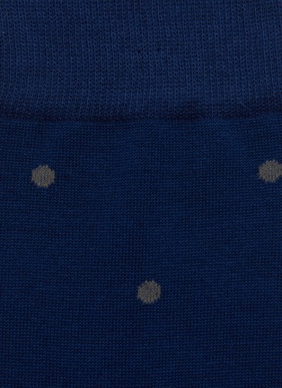 Detail View - Click To Enlarge - FALKE - Dot Cotton Blend Crew Socks