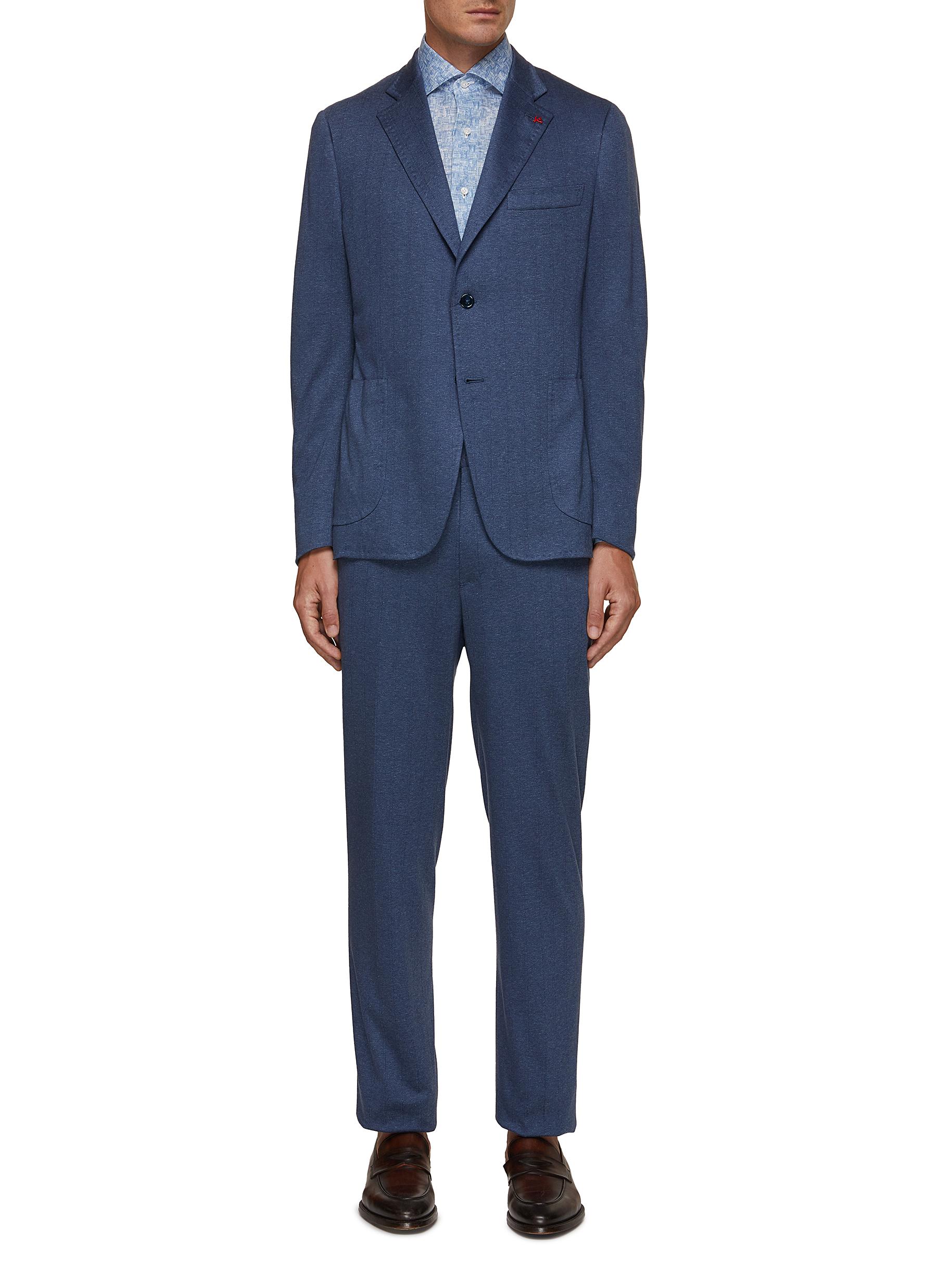 ISAIA Single Breasted Jersey Suit Men Lane Crawford