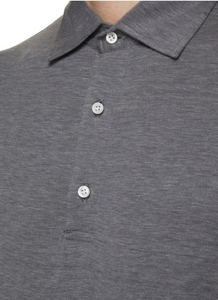  - ISAIA - Silk Cotton Blend Polo Shirt