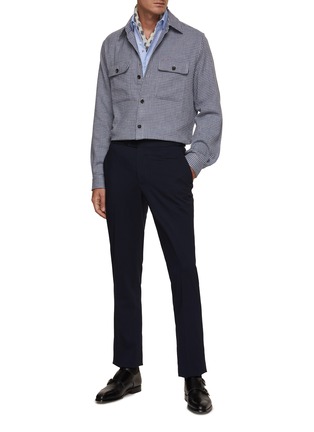 Figure View - Click To Enlarge - ISAIA - Gingham Check Cotton Shirt