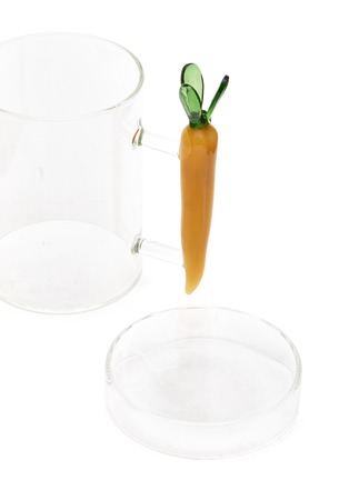 Detail View - Click To Enlarge - ICHENDORF MILANO - Vegetables Glass Carrot Mug With Lid