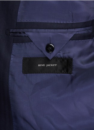  - RING JACKET - Double Breasted Peak Lapel Wool Suit