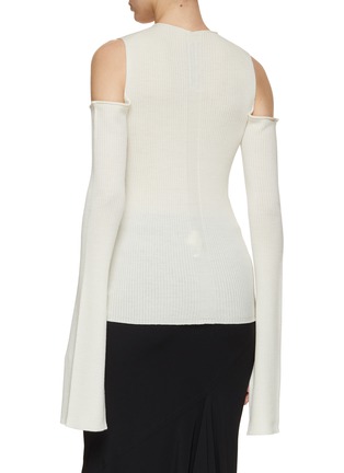 Back View - Click To Enlarge - RICK OWENS  - Cape Sleeve Knit Top