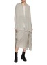Figure View - Click To Enlarge - RICK OWENS  - Long Wrap Cashmere Knit Cardigan