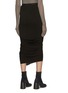 Back View - Click To Enlarge - RICK OWENS  - Wrap Midi Skirt