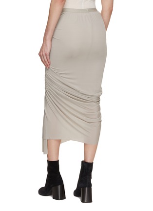 Back View - Click To Enlarge - RICK OWENS  - Wrap Midi Skirt