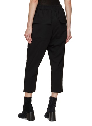 Back View - Click To Enlarge - RICK OWENS  - Cropped Drawstring Astaires Pants