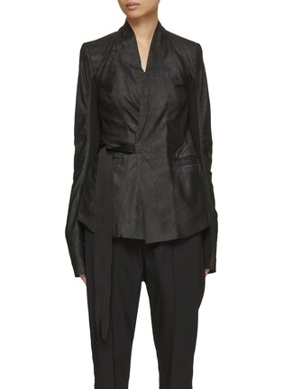 Main View - Click To Enlarge - RICK OWENS  - Hollywood Leather Jacket