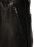  - RICK OWENS  - Drawstring Cropped Leather Track Pants
