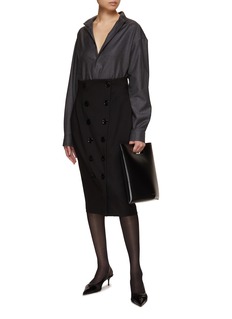 スカート ROTATE Woman Skirt Fa01 113446 1922 ALAÏA | Bottoned Pencil Skirt | Women | Lane Crawford