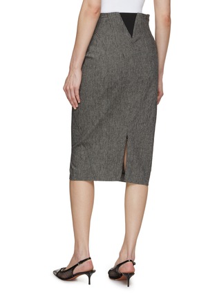 Back View - Click To Enlarge - ALAÏA - Military Button Pencil Skirt
