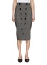 Front View - Click To Enlarge - ALAÏA - Buttoned Pencil Skirt