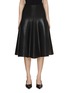 Main View - Click To Enlarge - ALAÏA - Ribbed Flare Midi Skirt