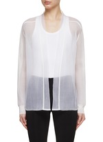 ALAÏA | Sheer Stripes Cardigan | Women | Lane Crawford