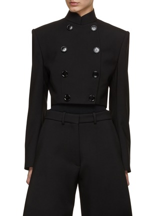 Main View - Click To Enlarge - ALAÏA - Cropped Military Fitted Jacket