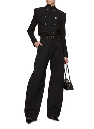 Figure View - Click To Enlarge - ALAÏA - Cropped Military Fitted Jacket