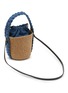 Detail View - Click To Enlarge - CHLOÉ - Woody Denim Paper Bucket Bag